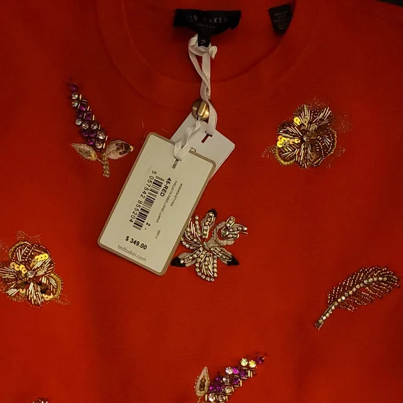 🍒NWT🍒 TED BAKER EMBELLISHED JUMPER - Picture 3 of 4
